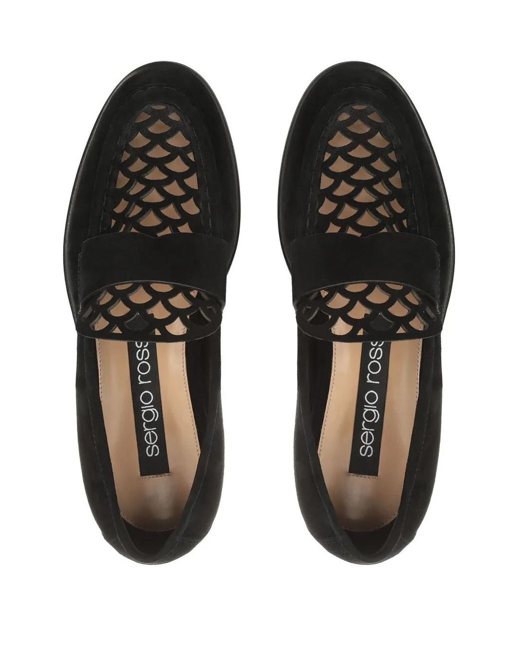 Sergio Rossi Black Mermaid Loafers