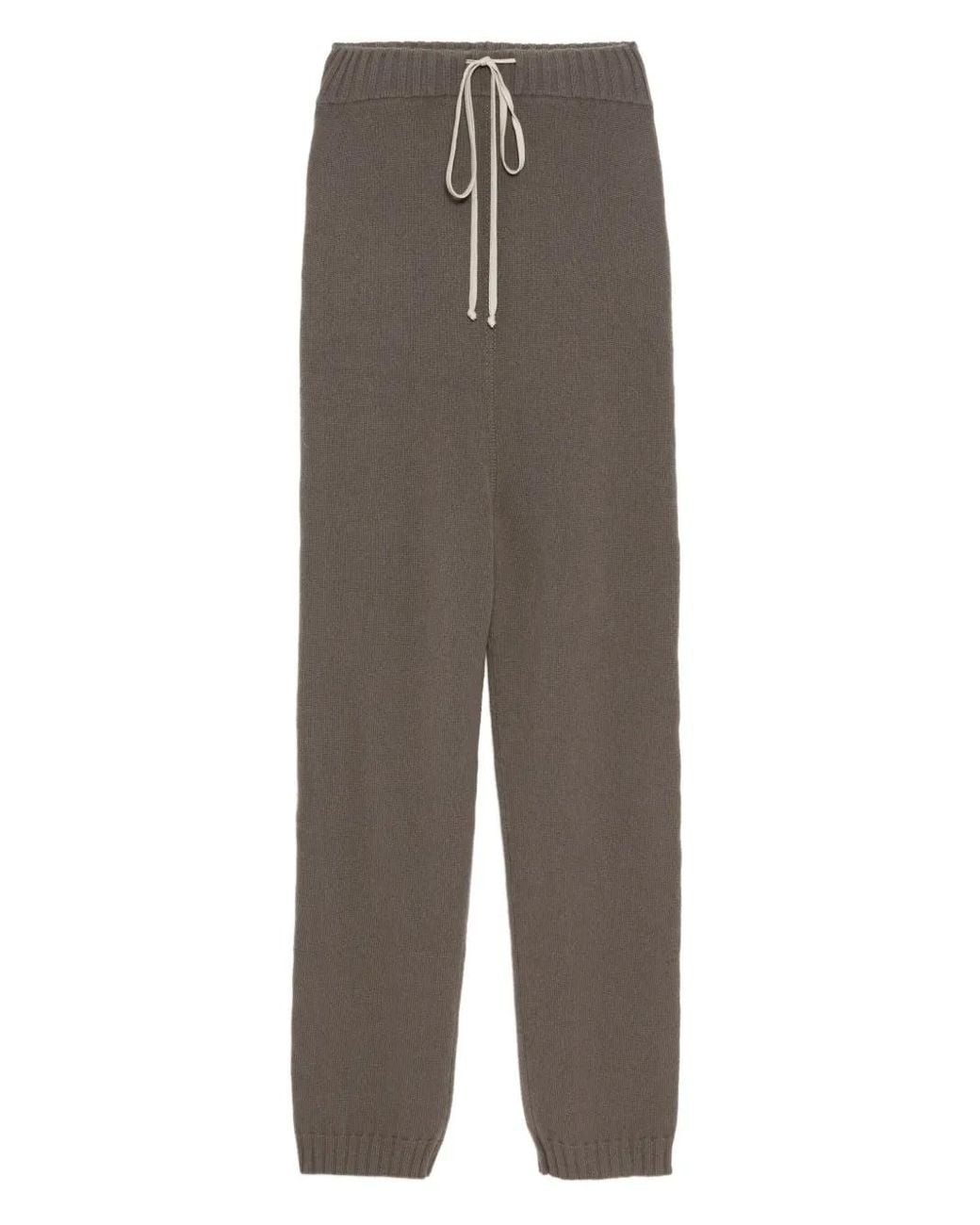 Rick Owens Gray Cashmere Trousers