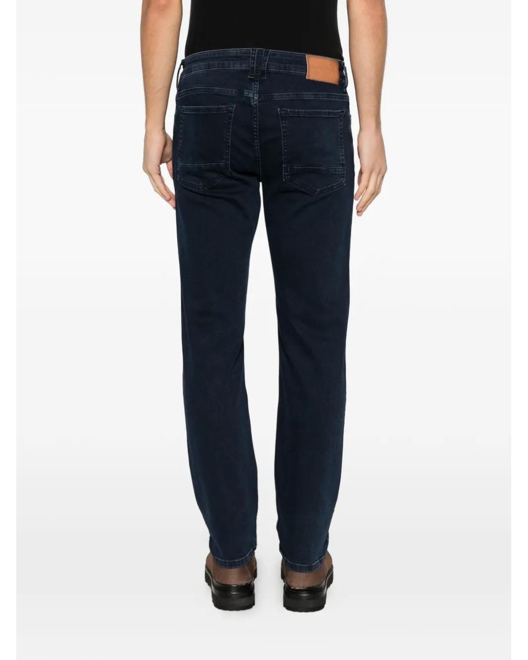 Marc O' Polo Blue Belt-Loops Jeans for men