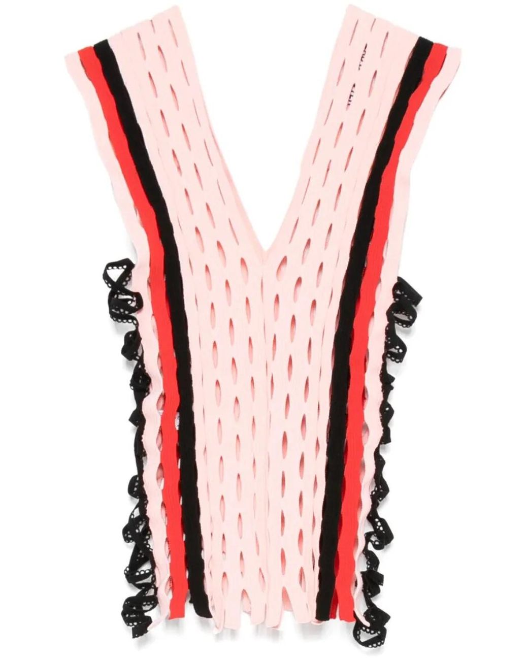 Sinéad O'Dwyer Pink Squiggle Knitted Top