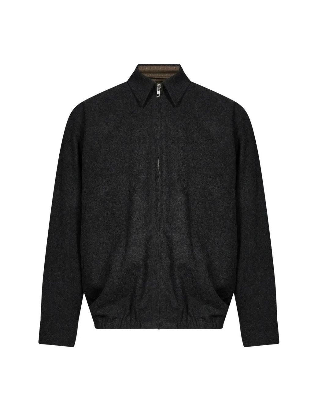 Magliano Black Zip-Up Elasticated-Hem Jacket for men