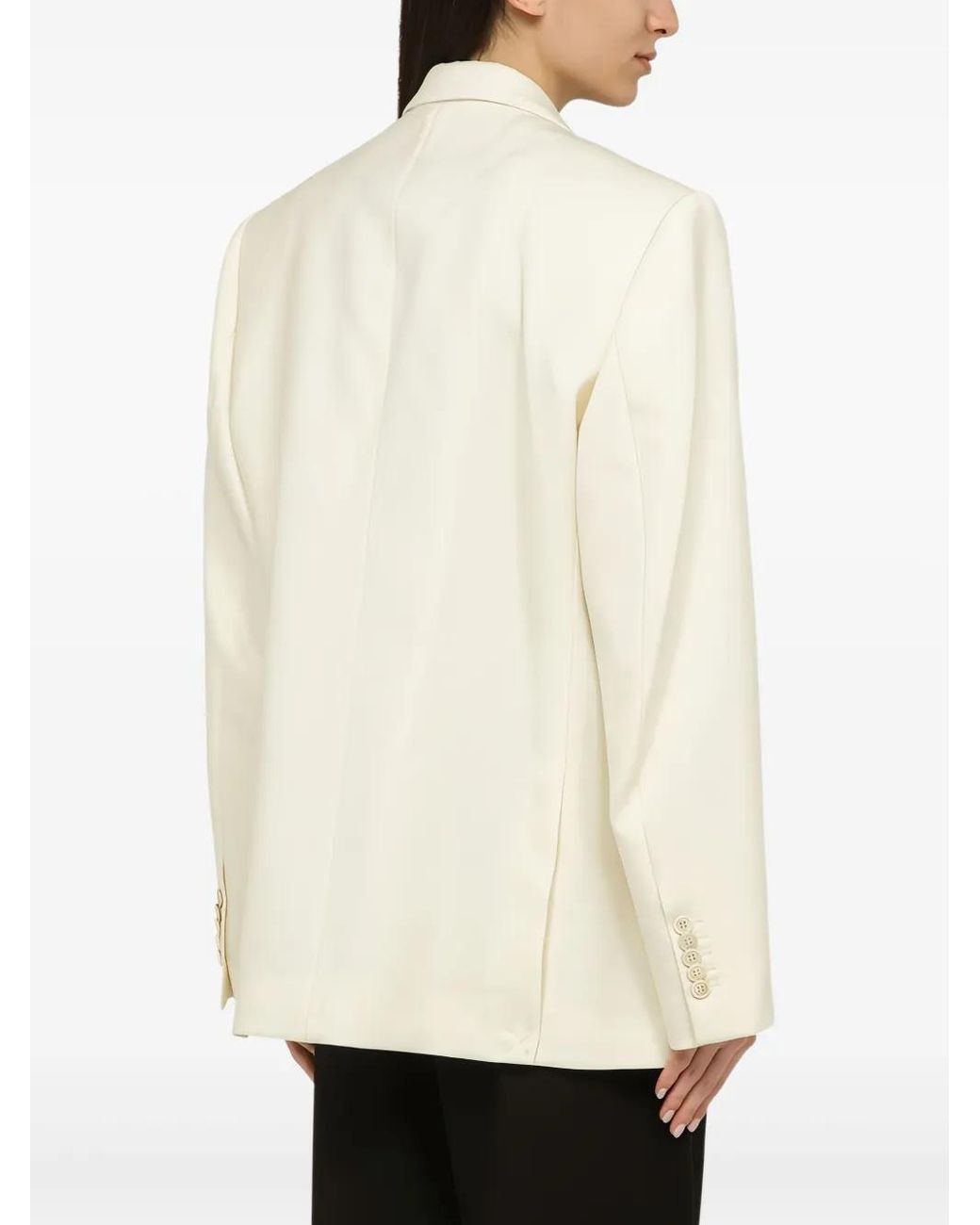 Wardrobe NYC Natural Single-Breasted Blazer
