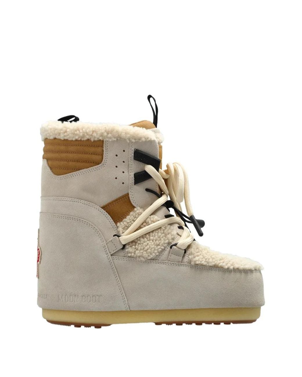 Moncler Natural X Moon Boot Icon Low Snow Boots