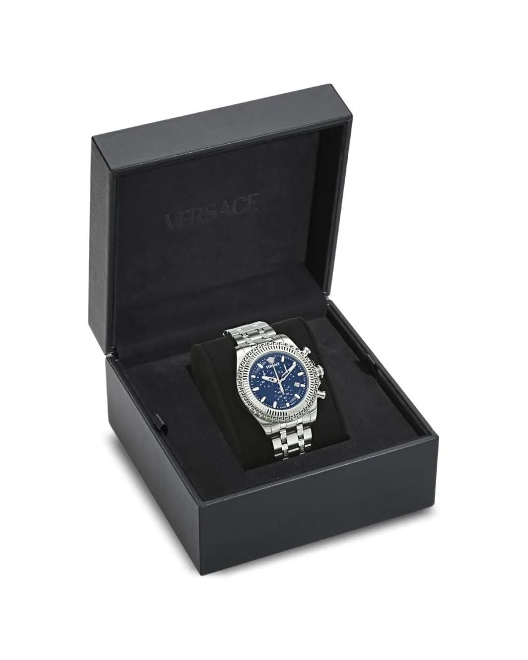 Versace Blue Fornax 43Mm Watch for men