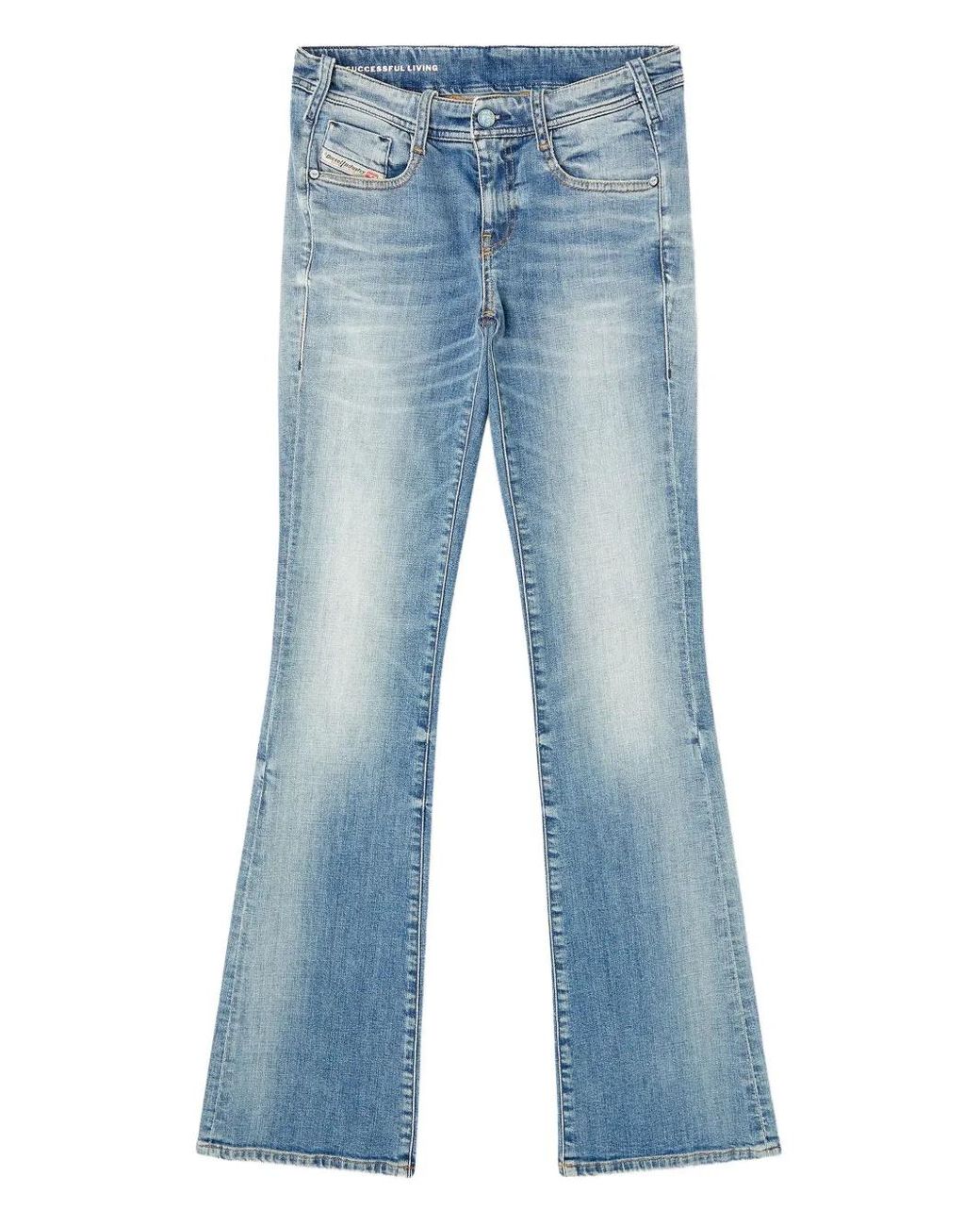 DIESEL Blue Bootcut Mid Rise Jeans