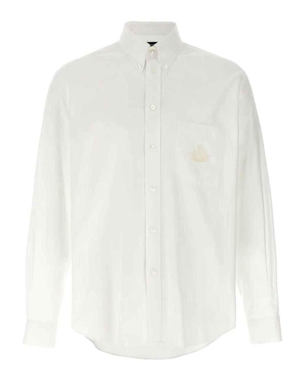 Fendi White Crest Shirt for men