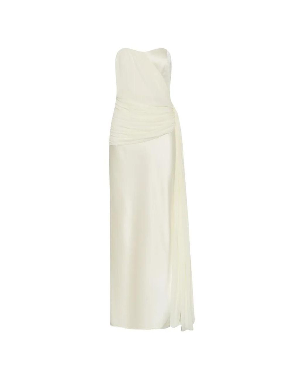 Nicholas White Milena Draped Maxi Dress