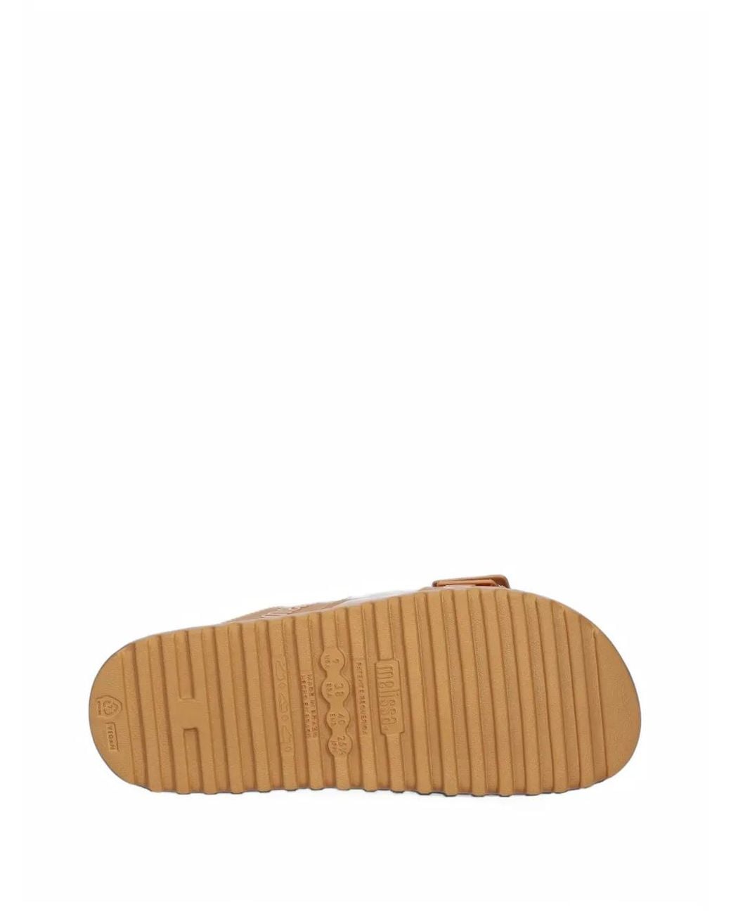 Melissa White Cozy M Lover Buckle-Fastening Platform Slides