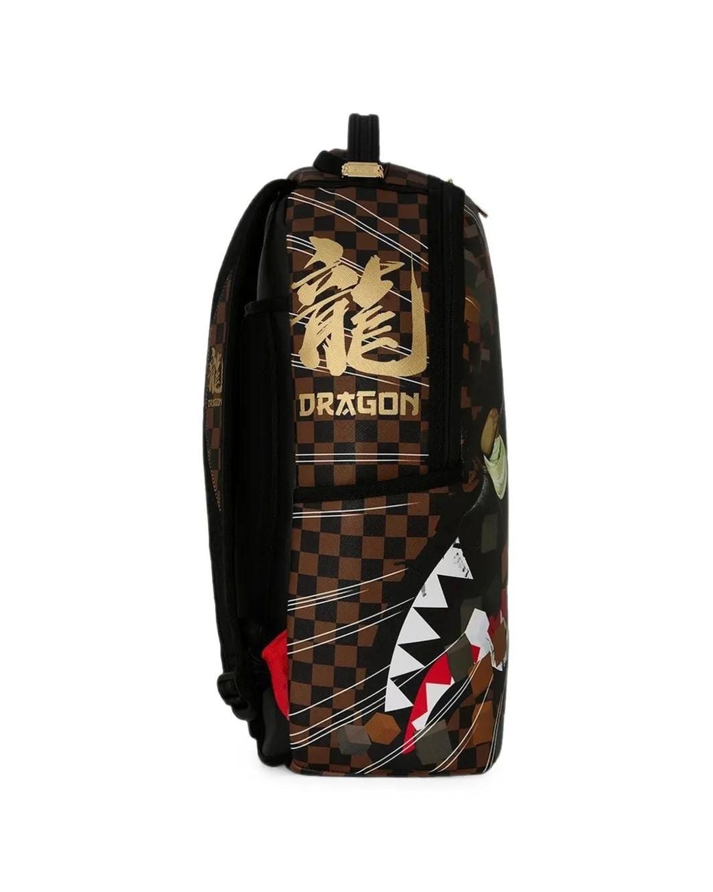 Sprayground Black Kung Fu Panda Karate Kick Backpack for men