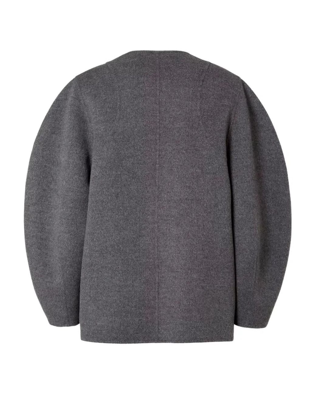 Fendi Gray Patch-Pocket Jacket