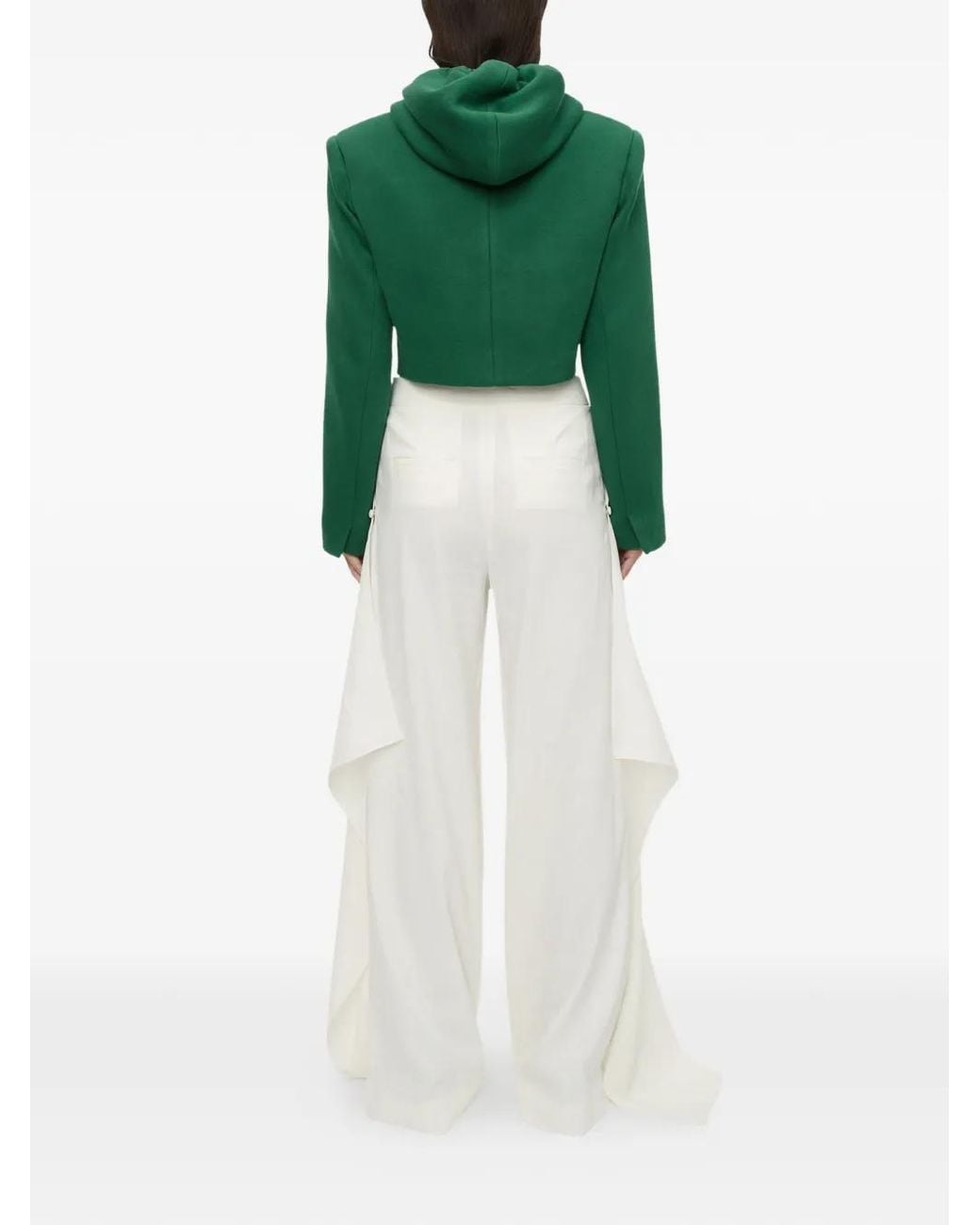 Chaqueta Corta Noa Con Capucha Christopher Esber de color Green