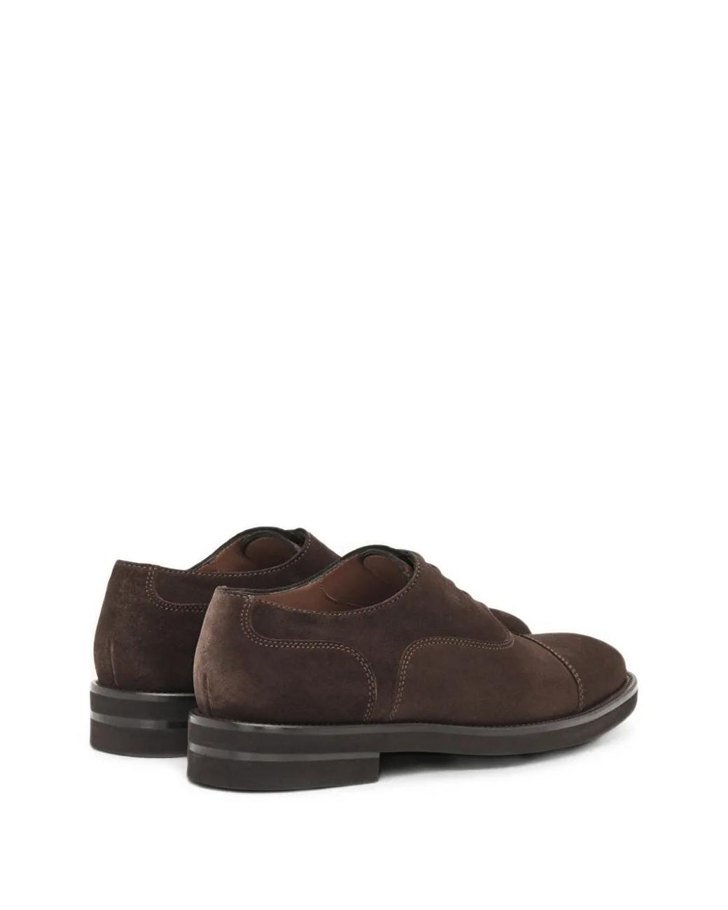 Lottusse Brown Holborn Suede Oxford Shoes for men