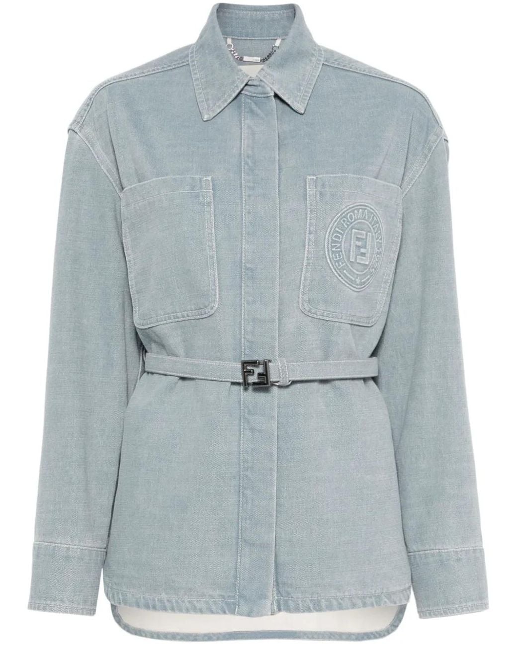 Fendi Blue Denim Go-To Jacket