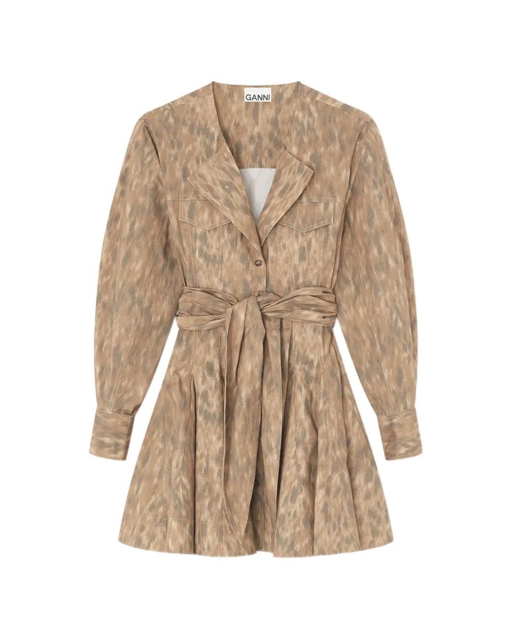 Ganni Natural Shirt Dress