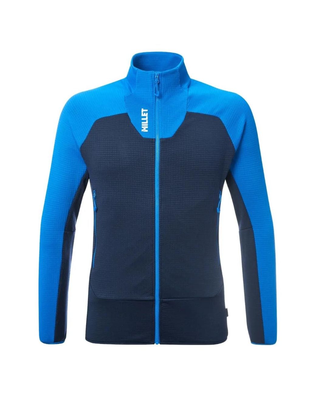 Pascal Millet Blue Logo-Print Panelled Jacket for men