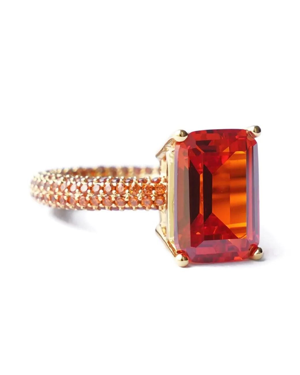 Izabel Display Red Mega Rectangle Ring
