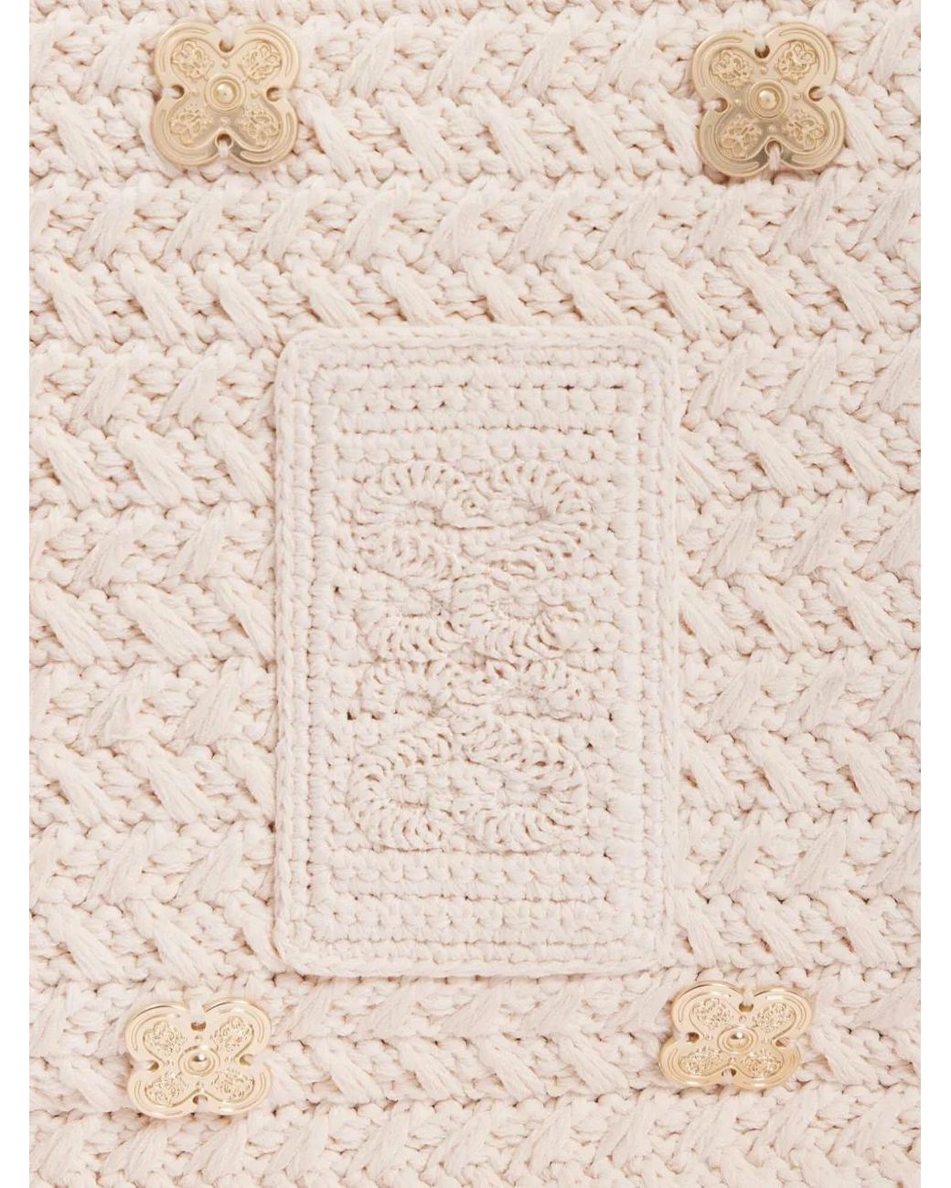 Borsa Mini Con Applicazione di Sandro in Natural
