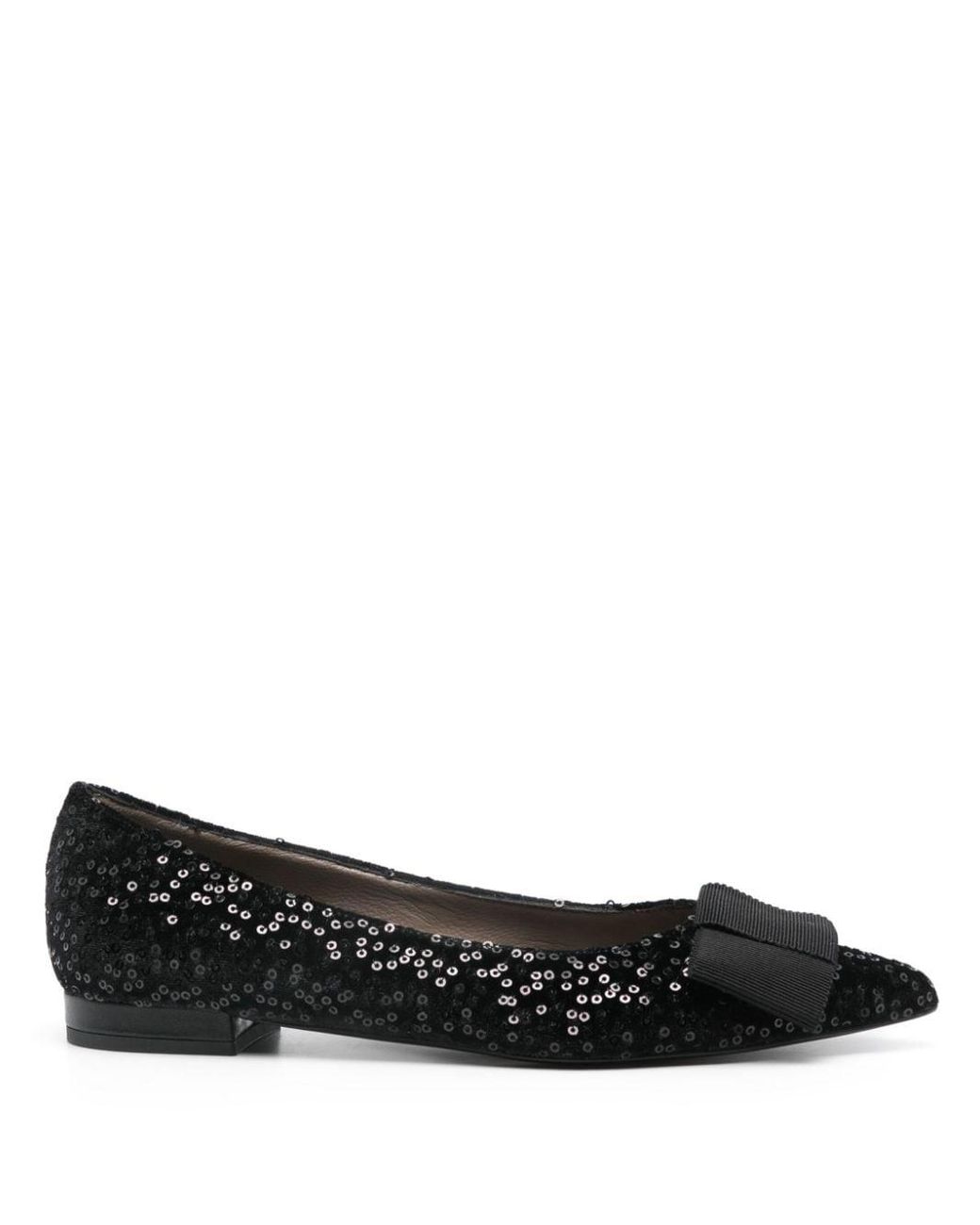 Black sequin flats deals