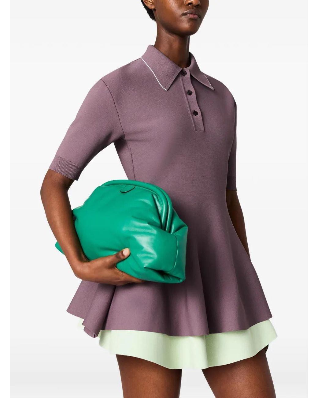 Stella McCartney Purple Short-Sleeve Polo Top