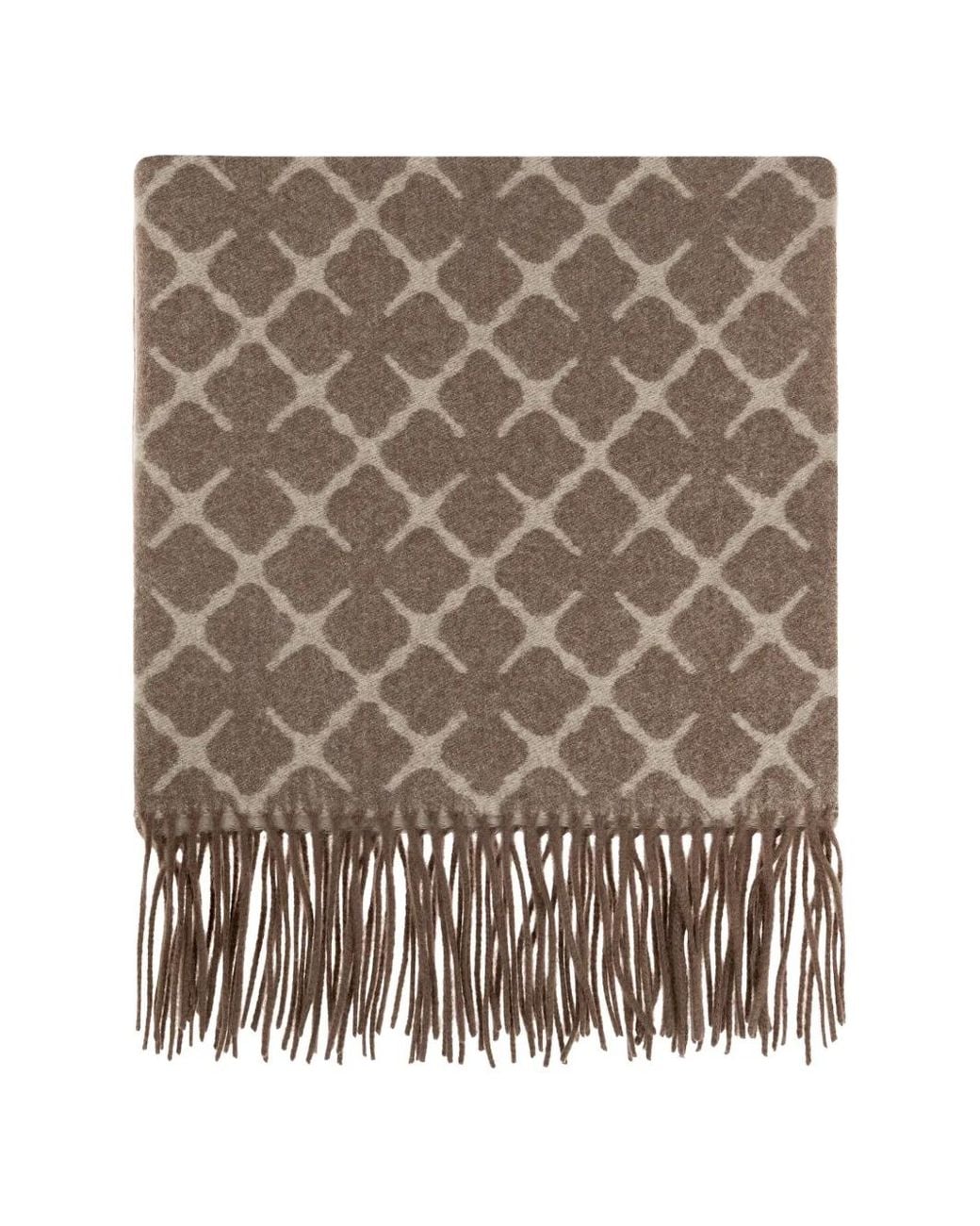 By Malene Birger Brown Ortega Fringed-Edge Scarf