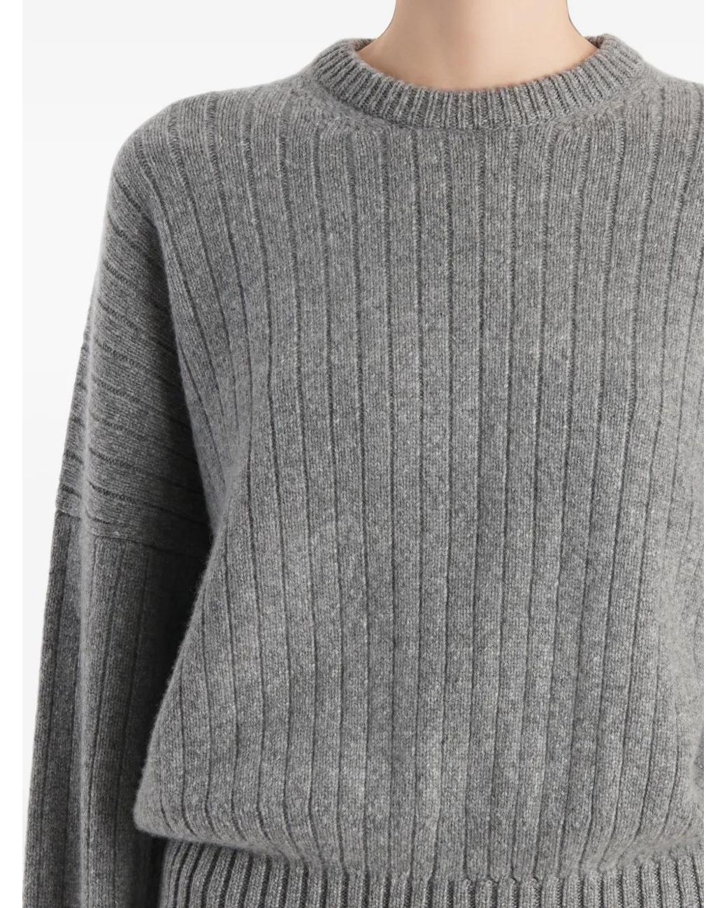 Khaite Gray Lennox Sweater