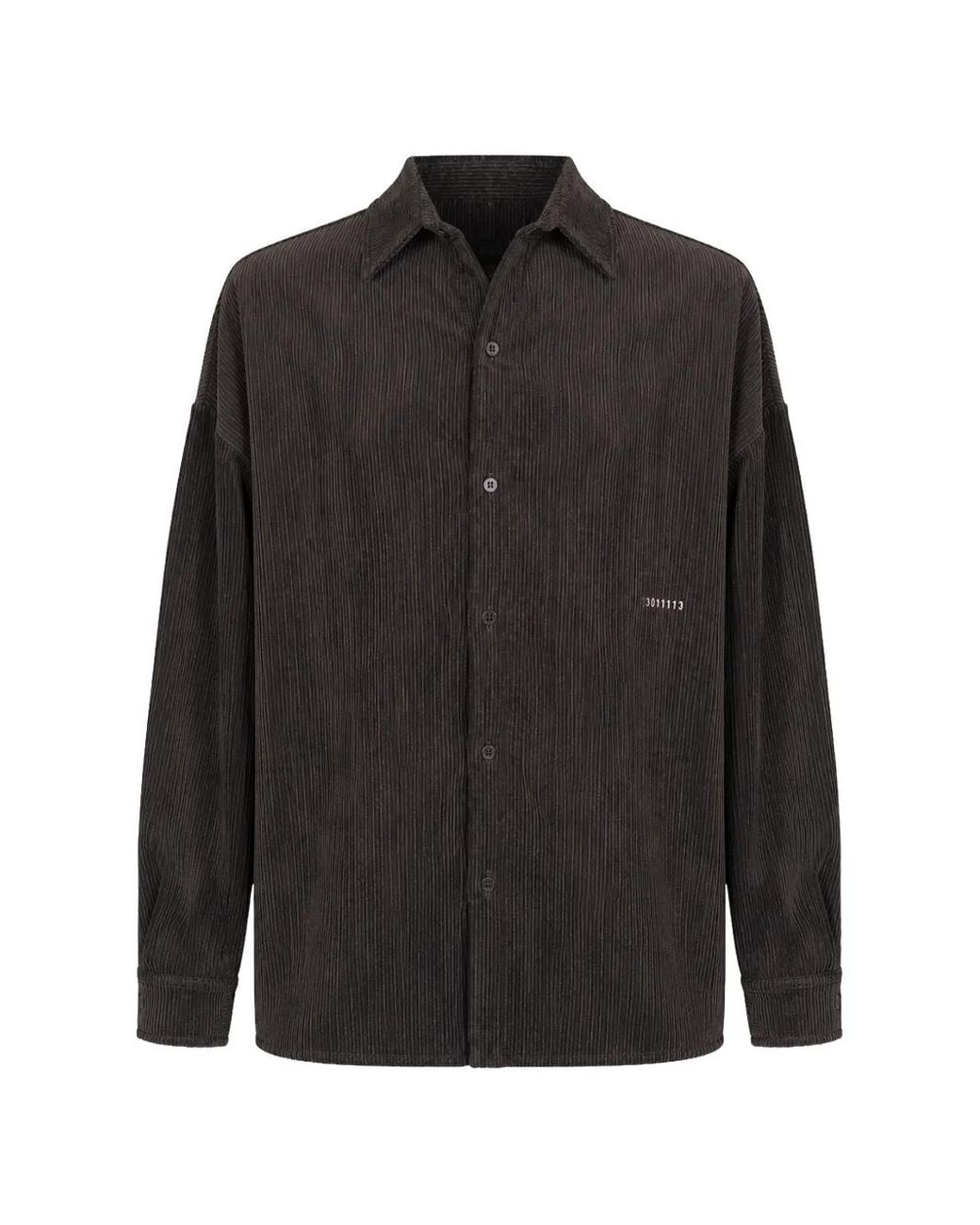 Societe Anonyme Black Corduroy Long-Sleeve Overshirt