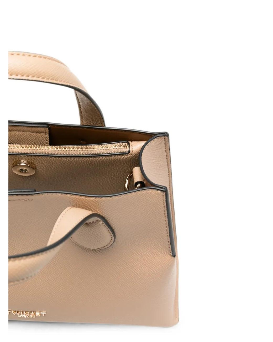 Twinset Natural Logo-Plaque Tote Bag