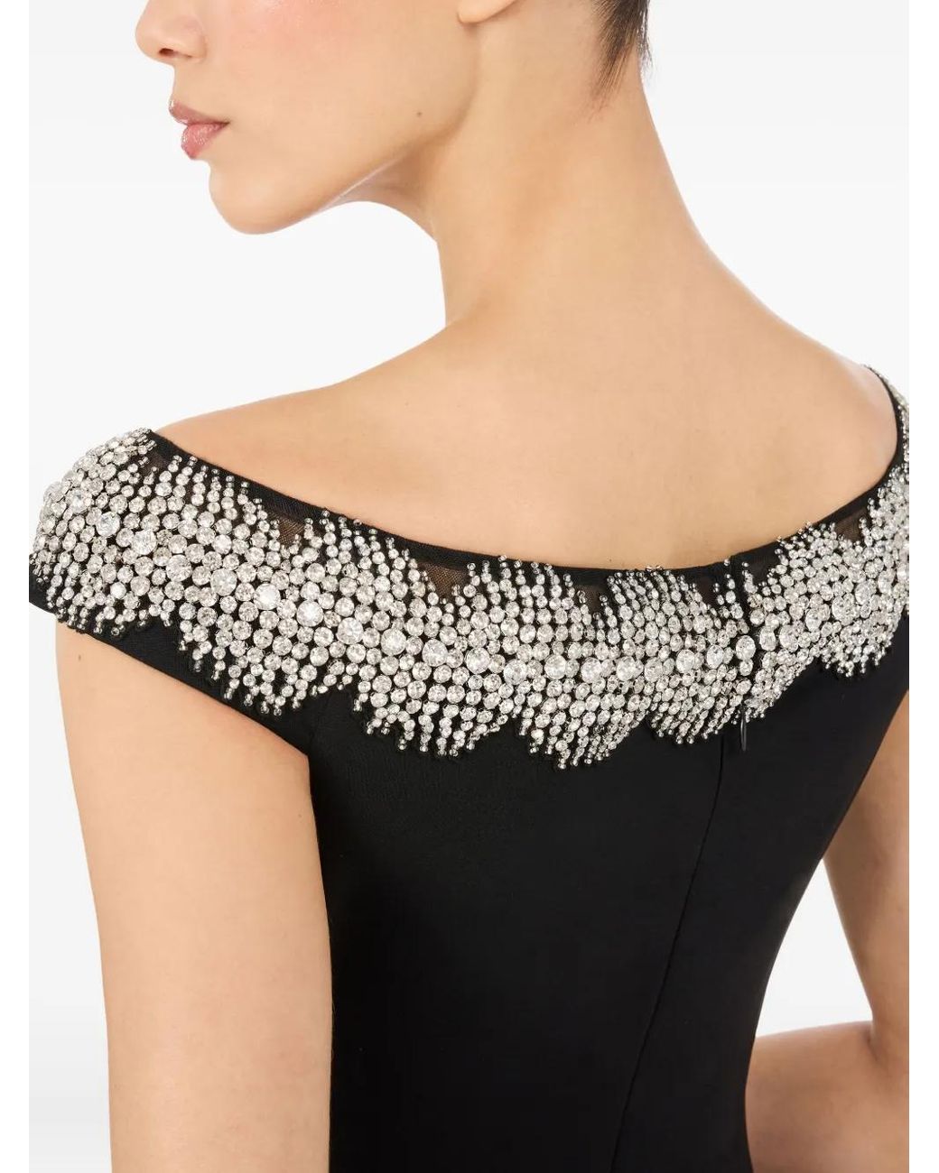 Jenny Packham Black Azalea Maxi Dress