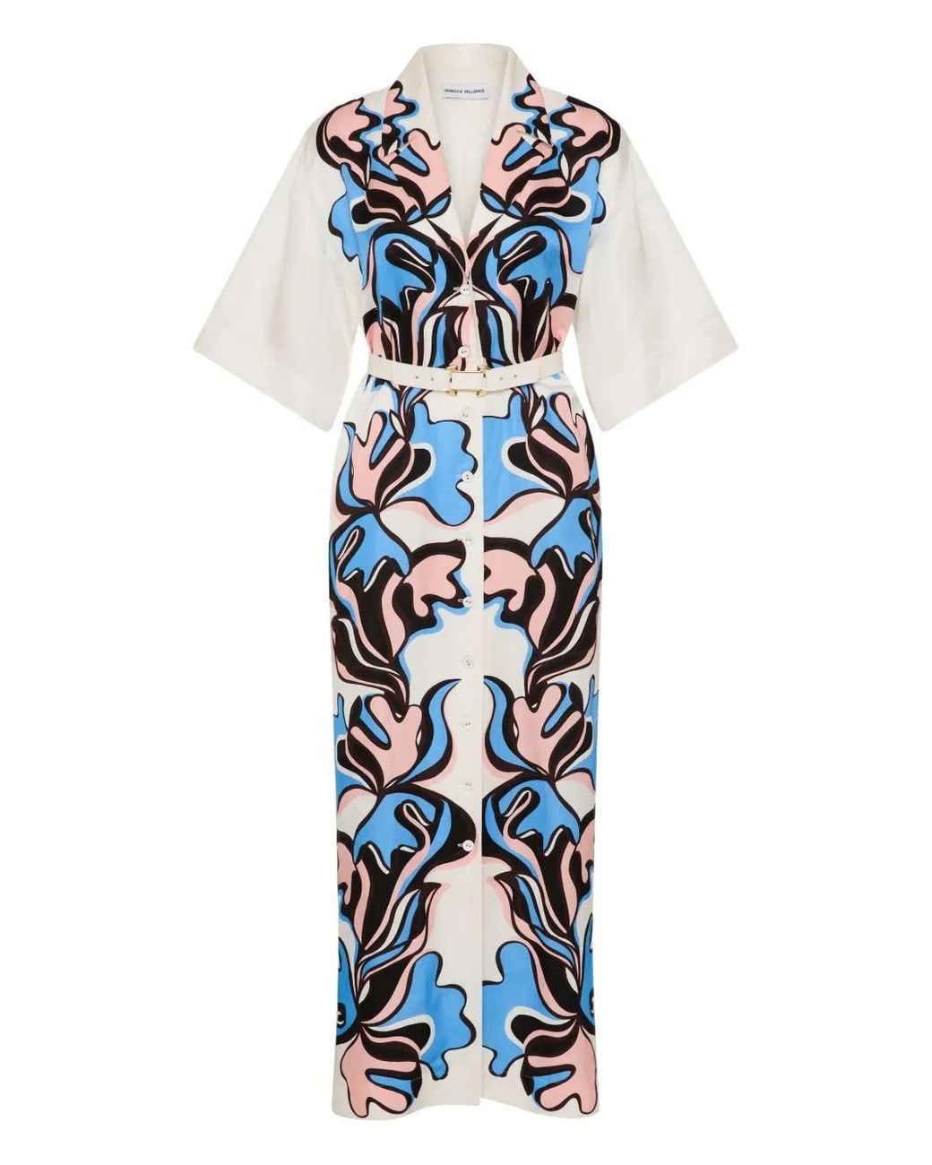 Rebecca Vallance Blue Barbados Breeze Midi Dress