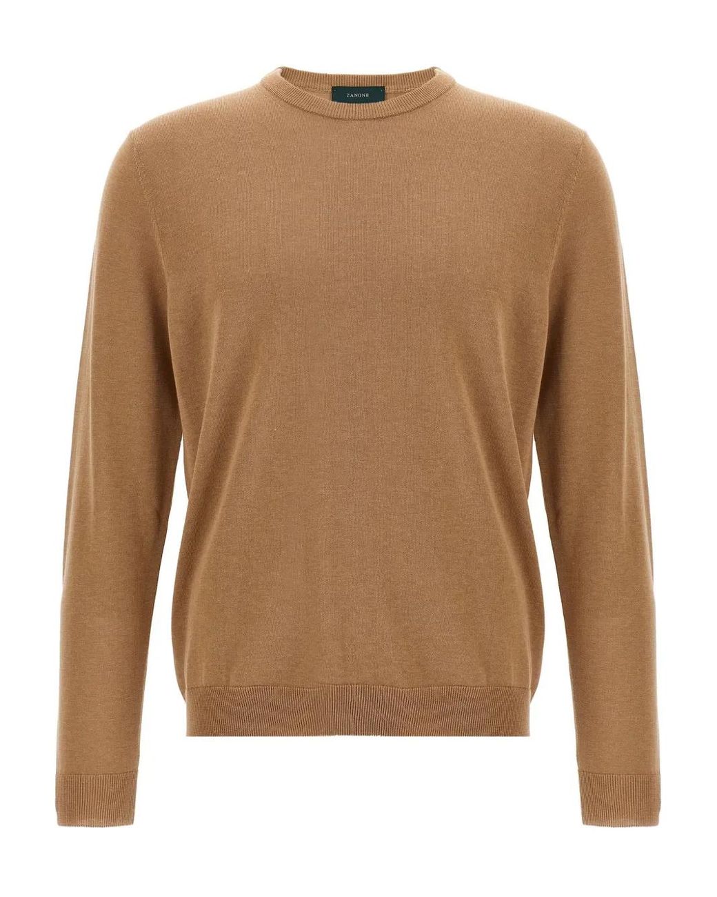 Jersey De Algodón Zanone de hombre de color Brown