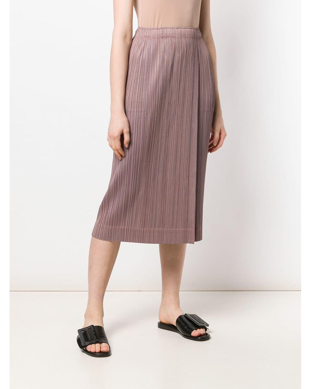 日本代理店正規品 pleats please / skirt / purple brown | kdcow.com