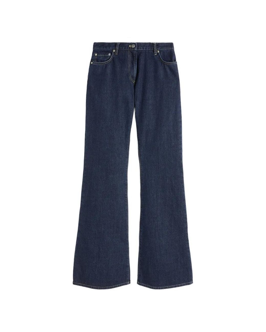 Aspesi Blue Contrast-Stitch Jeans