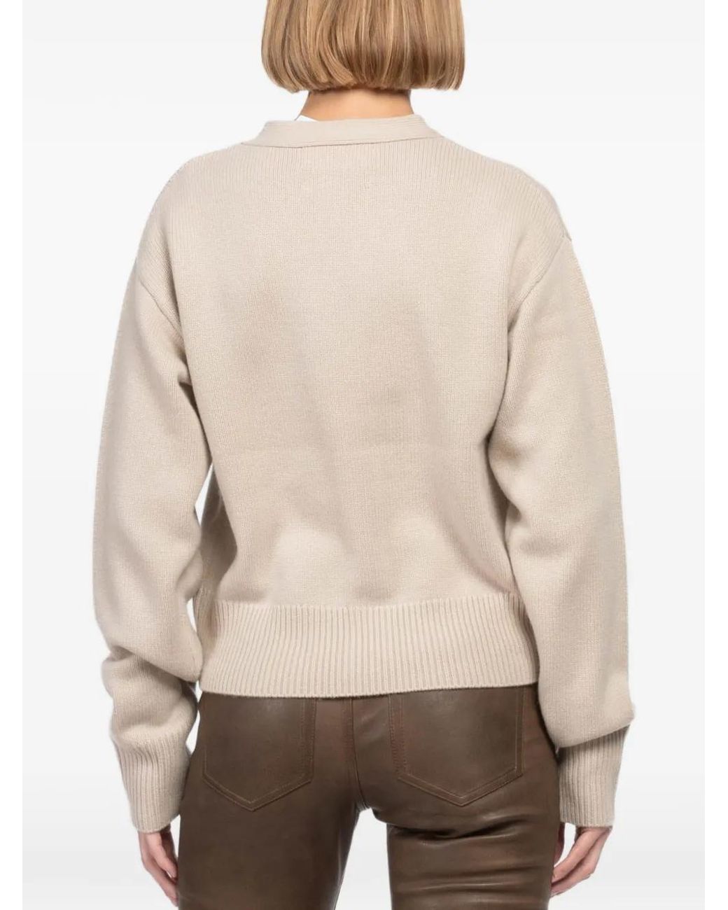 Extreme Cashmere Natural Buttoned Cardigan