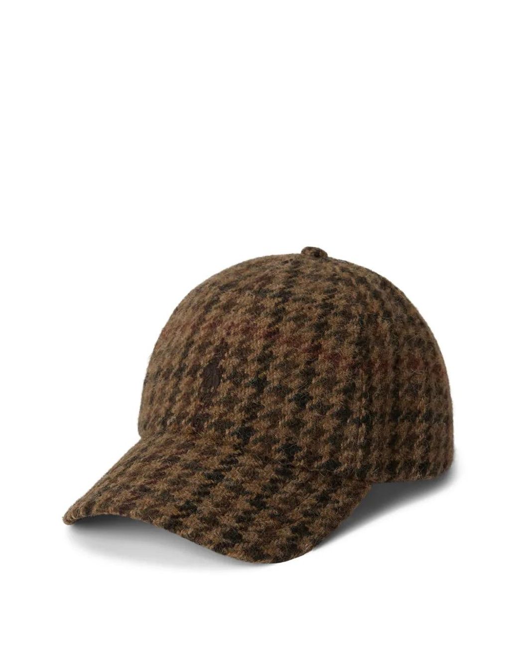 Polo Ralph Lauren Houndstooth Wool Cap in Brown for Men | Lyst display picture 1