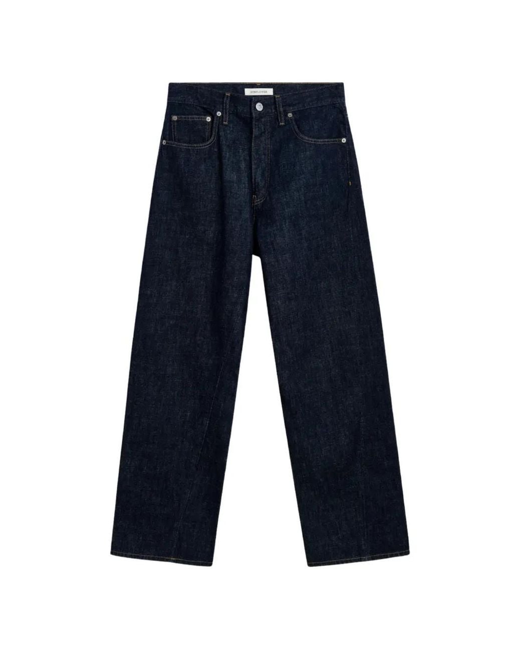 sunflower Blue Wide Twist Wide-Leg Jeans for men