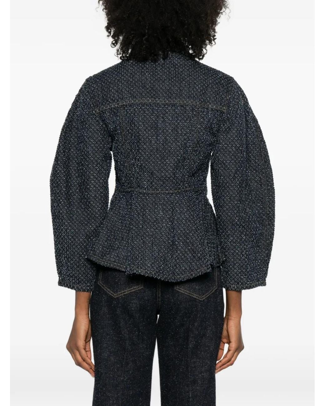 Ganni Blue Denim Cotton Jacket