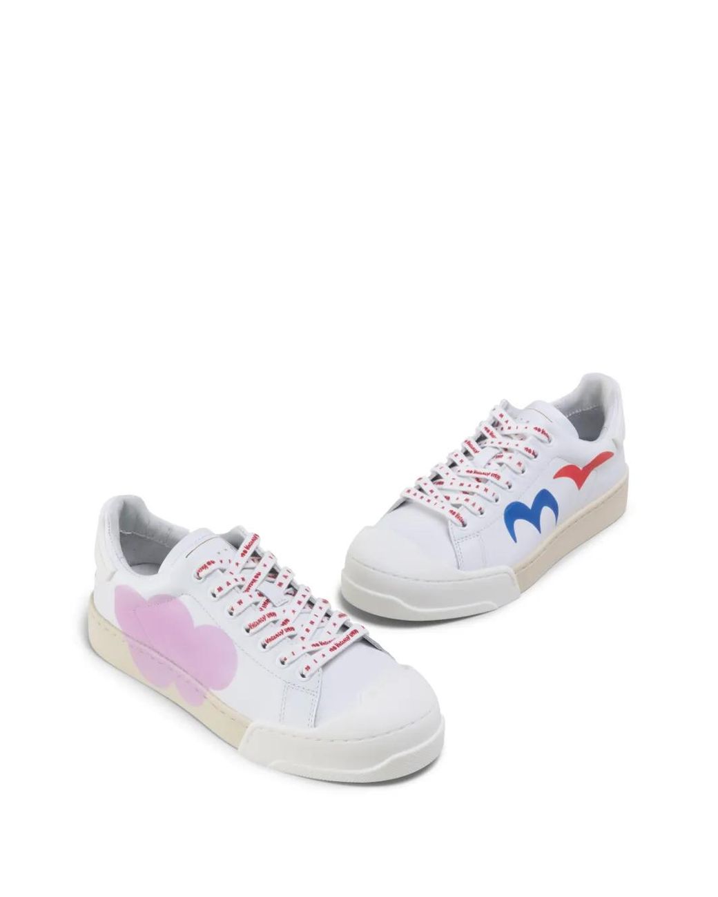 Baskets À Imprimé Graphique Marni en coloris Pink