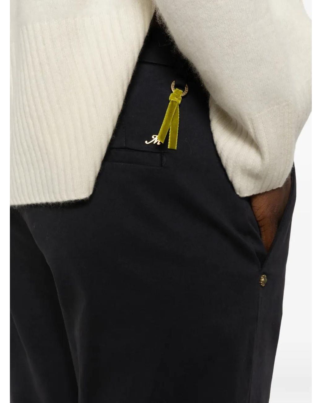 Mason's Gray Zip-Up Trousers