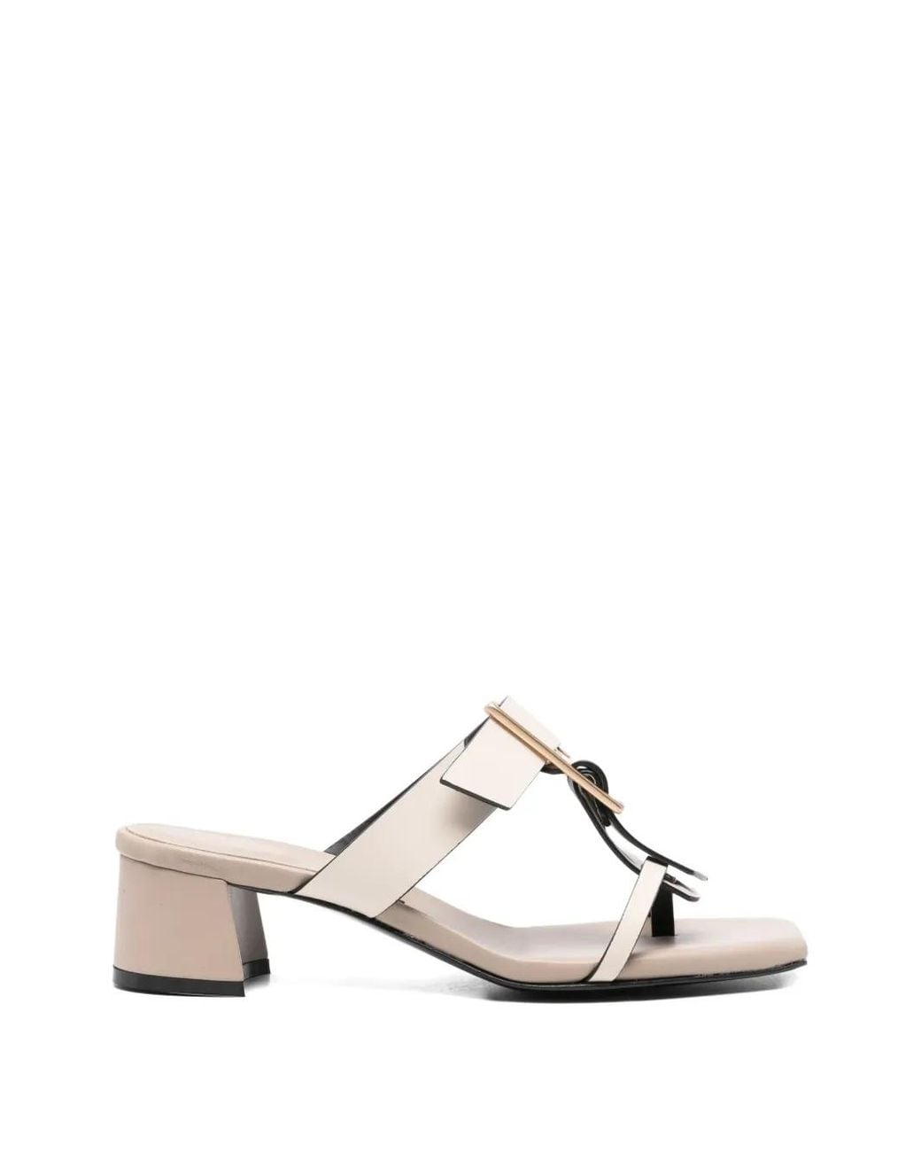 DONNARì White Leather Sandals