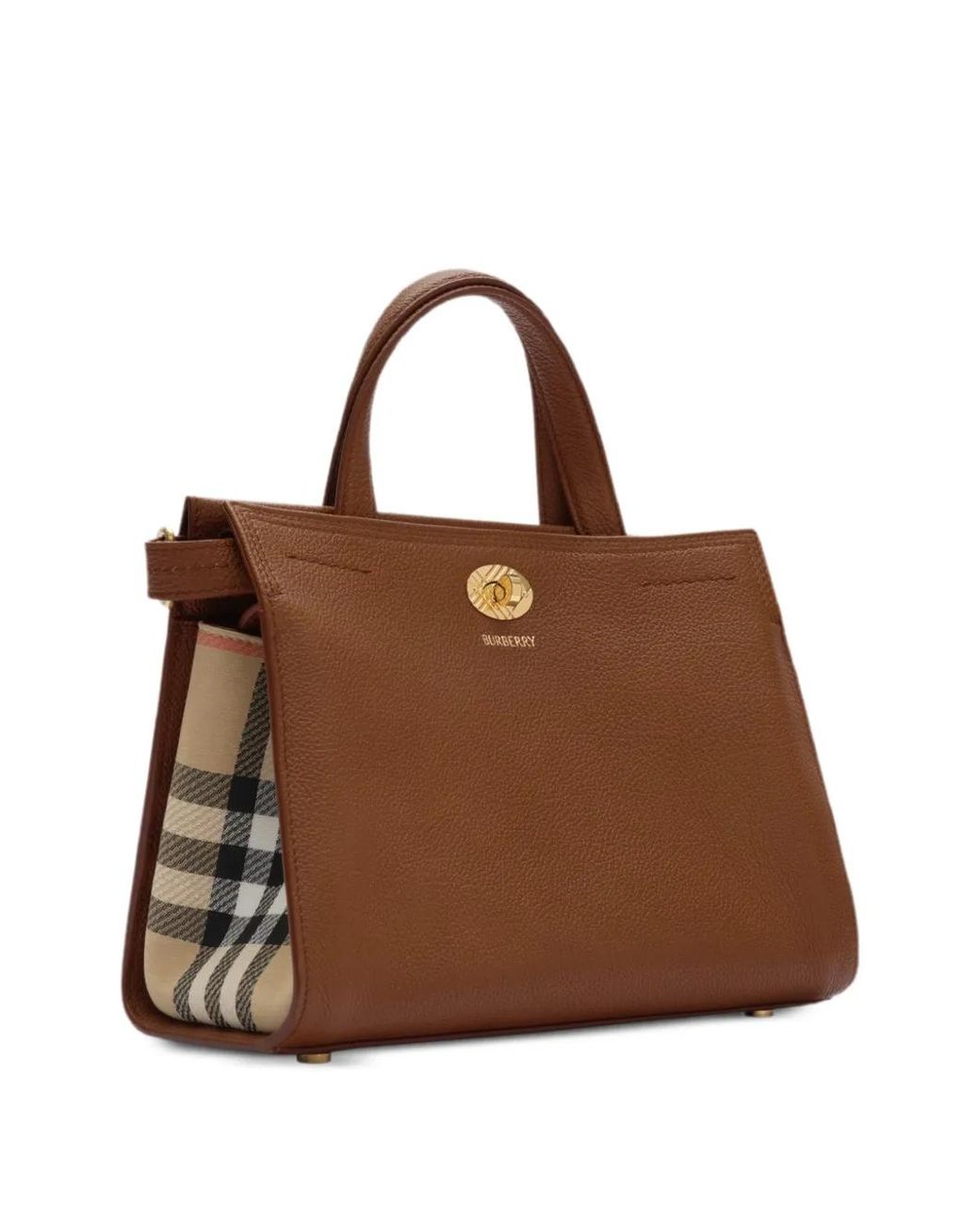 Burberry Brown Mini Check Cotswolds Tote