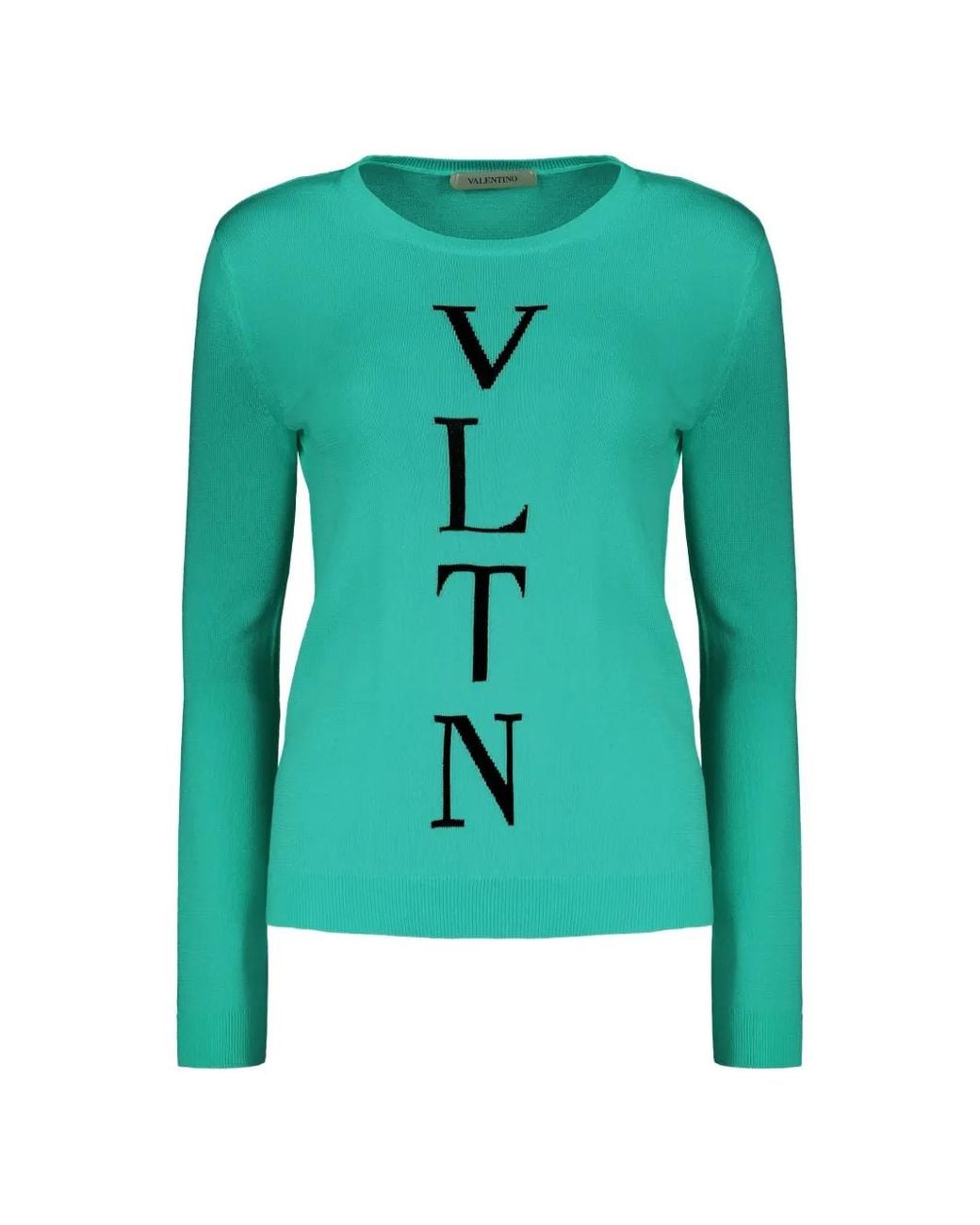 Valentino Garavani Green Vltn Intarsia Sweater