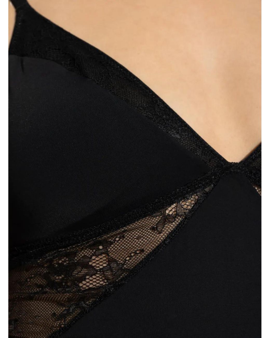 Gestuz Black Gzcami Lace-Trim Top