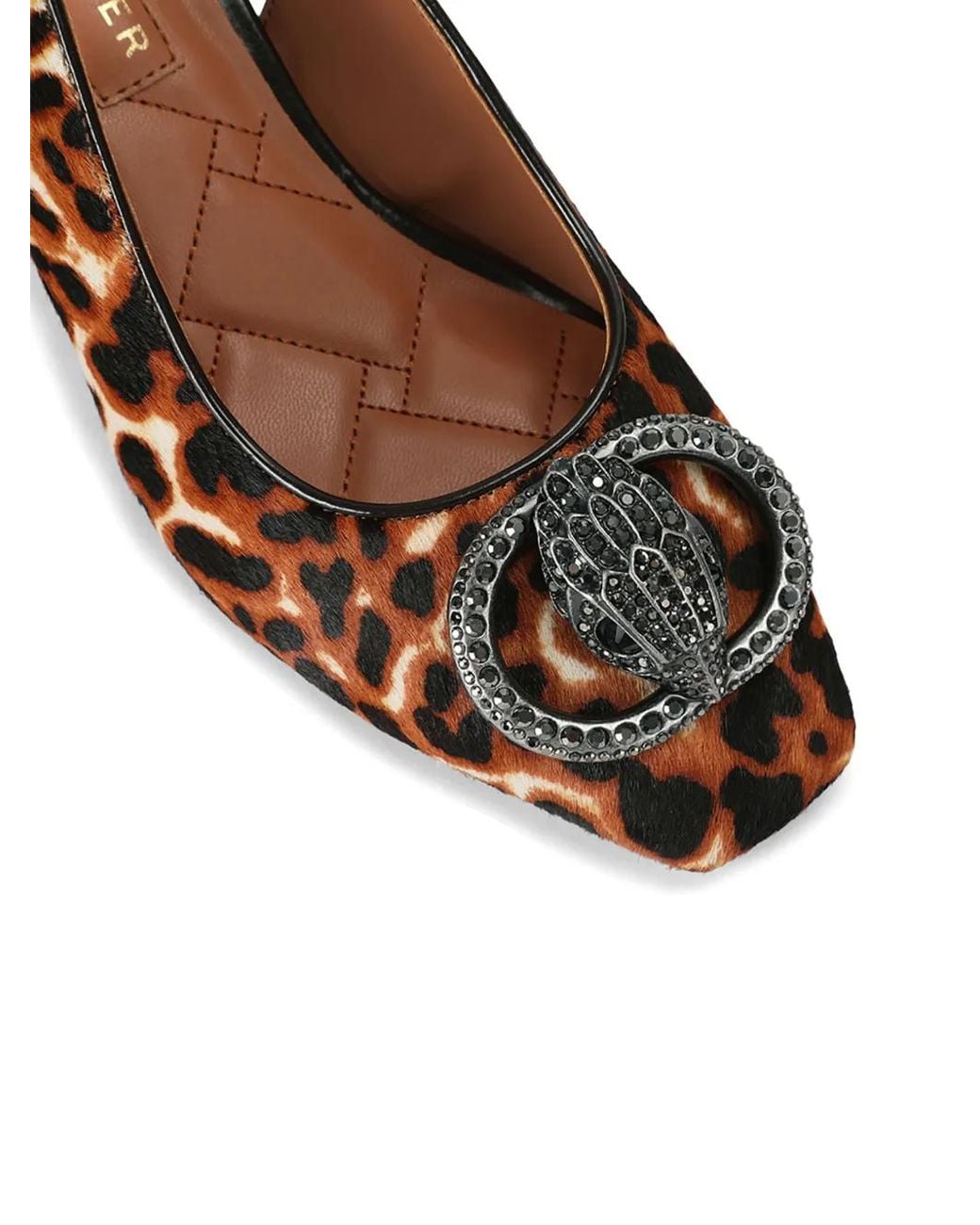 Kurt Geiger Brown Chelsea Block Slingback Heel Pumps