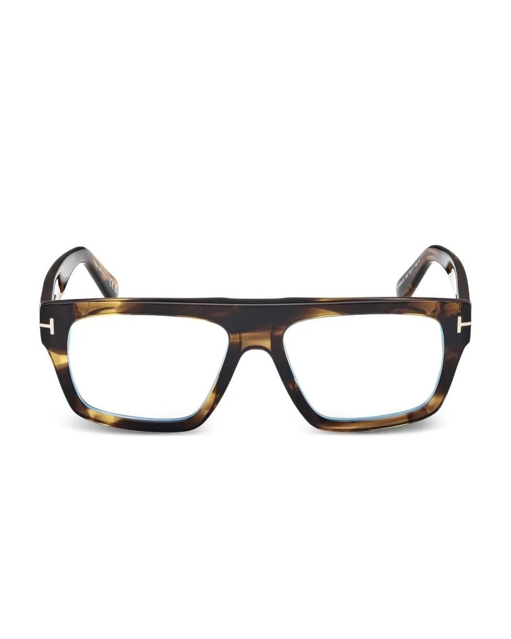Tom Ford Brown Rectangular-Frame Glasses for men