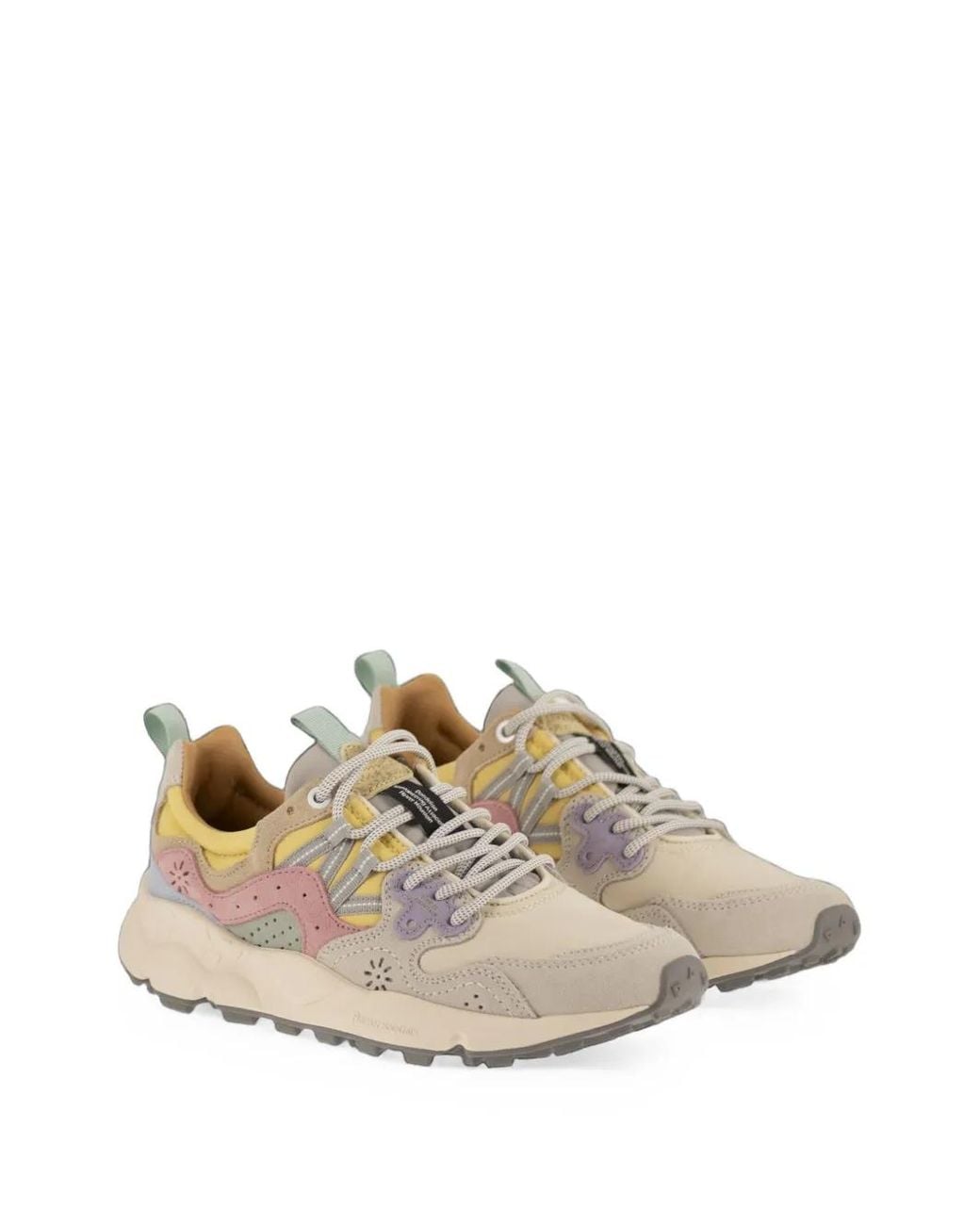 Flower Mountain White Yamano 3 Suede Sneakers