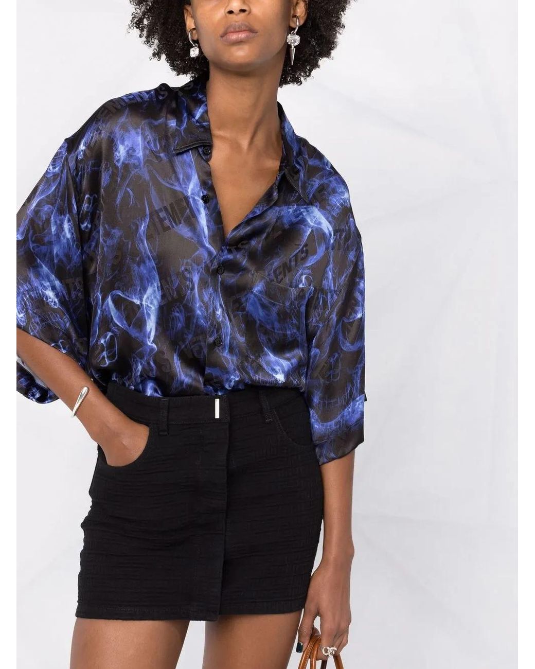Givenchy Black Minirock Mit Monogramm