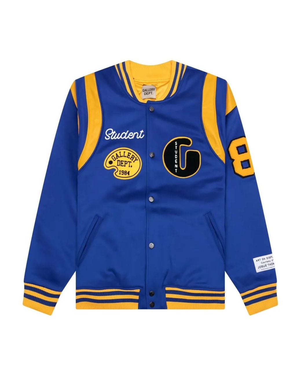 GALLERY DEPT. Blue Logo-Appliqué Wool Bomber Jacket for men
