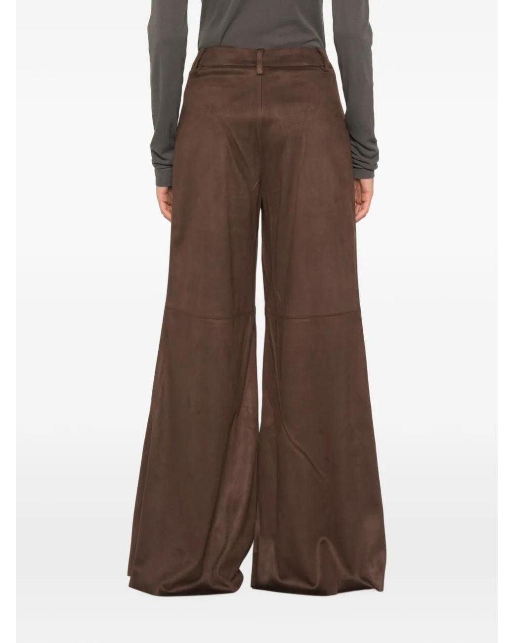 ELEH Brown Concealed-Fastening Trousers