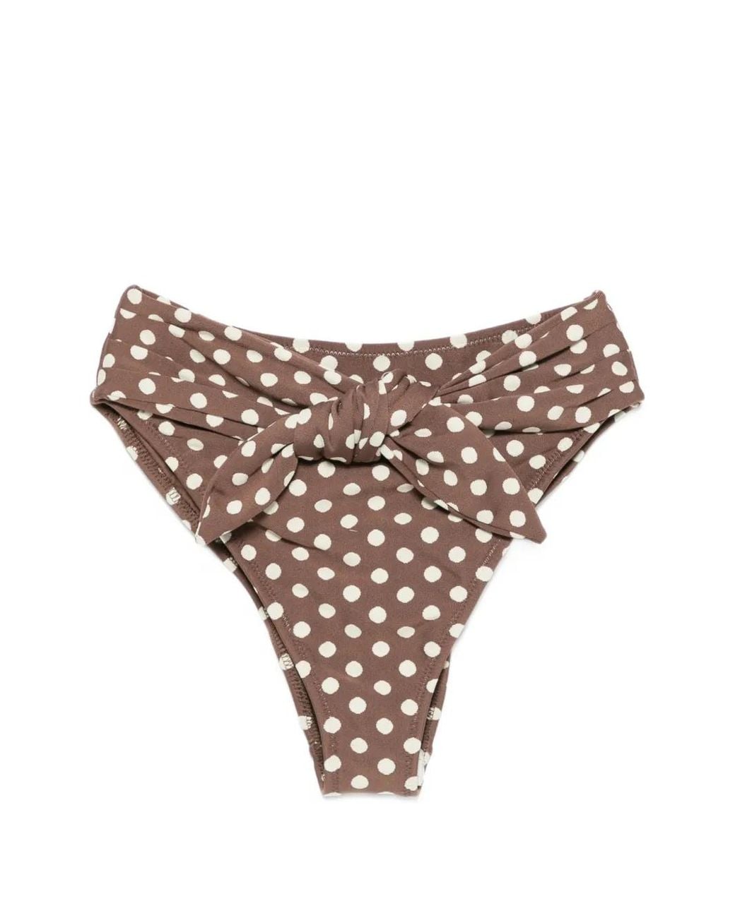 Montce Brown Vivian Paula Polka-Dot Paula Bikini Bottoms