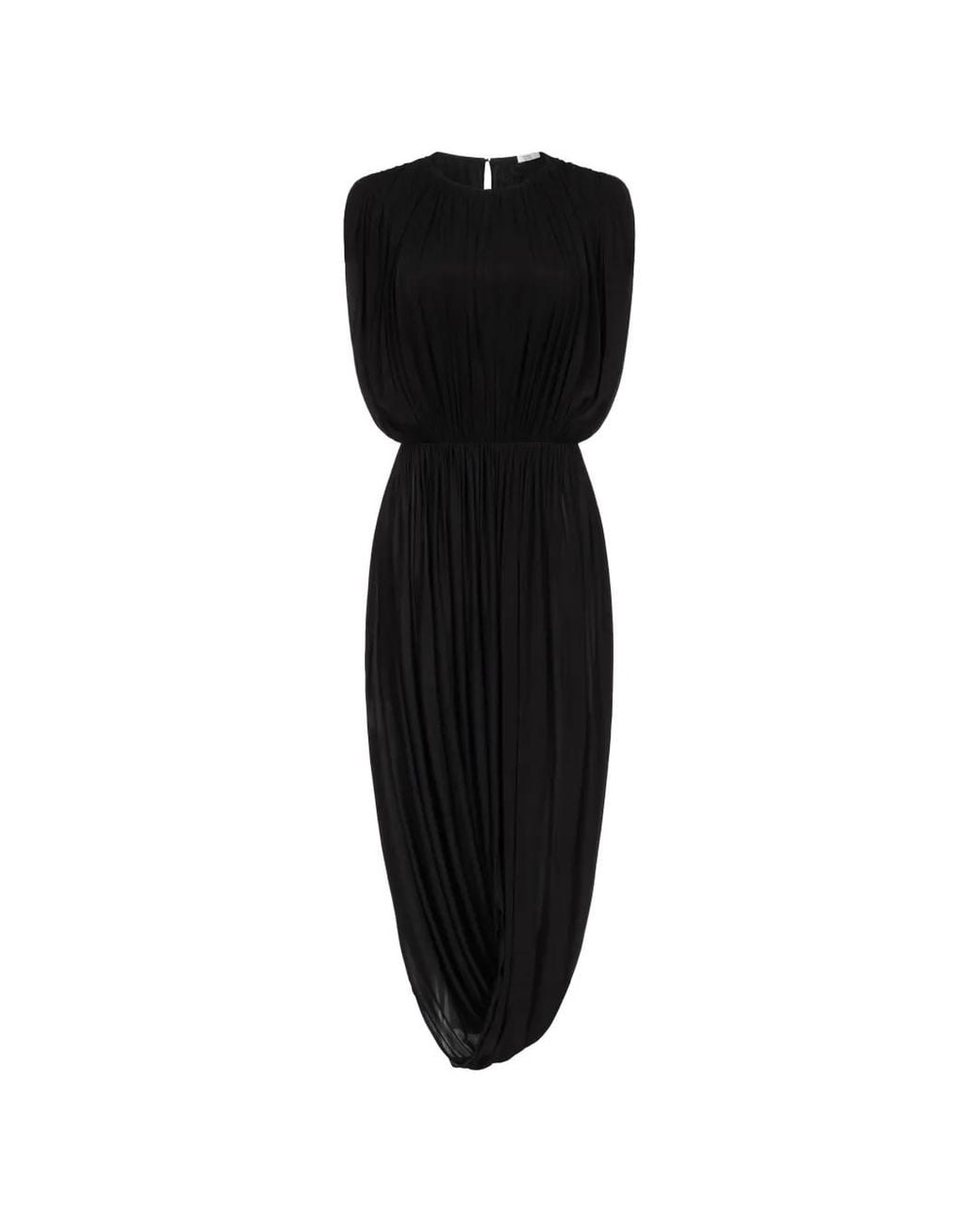 FFORME Black Leonora Pleated Dress